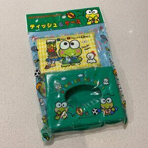 VINTAGE SANRIO KEROPPI 1990 TISSUE BOX CASE WITH PACKAGE